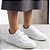 Tênis Feminino Branco Com Fecho Colante Calce Fácil - Imagem 2