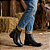 Bota Feminina Montaria em Couro Legitimo Cano Curto e Zíper - Imagem 7