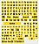 Etiquetas para Teclado - Adesivos Letras Grandes para Pessoas com Baixa Visão (fundo amarelo, letra preta) - Imagem 2