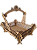 Cesta Rendada em MDF - Imagem 1