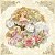 Papel para Scrapbook Dupla Face - Dama com Chapéu e Rosas - SD-0529 - Imagem 2