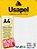 Usapel Casca de Ovo Branco /A4 180g/m²/ 50fls /Branco UP25009 - Imagem 1