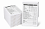 Kit 12 Blocos Comandas A6 Preto e Branco - 100 Folhas - Imagem 1
