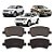 PAST DE FREIO TRAS LAND ROVER FREELANDER II 2.0 / 2.2 / EVOQUE / VOLVO XC60 / S60  SEMI METALICA/  LR027129  / LR043285 - Imagem 1