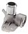 FLANGE AGUA CABECOTE  METAL VW GOLF / JETTA / PASSAT / TIGUAN / AUDI / 06J121132F ( ALUMINIO ) - Imagem 1