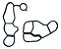 KIT JUNTA RESFRIADOR DE OLEO PEUGEOT 307 / 308 / 408 / C4 / C5 / 110438 / 110439 - Imagem 1