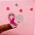Adesivo Coração Outubro Rosa Câncer de Mama - Imagem 2