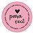 Adesivos Etiqueta Papelaria Personalizados Para Você Rosa - Imagem 1