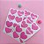 Etiqueta Coração Adesiva 3x2,5cm Lacre De Embalagem Rosa Rosa-chiclete - Imagem 1