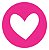 Adesivos Lacre Coração 3x3cm Pink Lacre Pink - Imagem 1