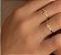 Anel Letras em ouro amarelo e branco 18k - Imagem 4
