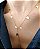 Colar Gravata Star M em ouro 18k - Imagem 2