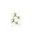 Brinco Meia Bola em ouro 18k - Imagem 2