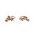 Brinco EarCuff Trio Estrela com Zircônia em ouro amarelo 18k - Imagem 1