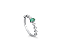 Anel em ouro branco 18k  com Esmeralda e Diamantes - Imagem 1