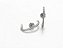 Brinco ear hook ouro 18k - Imagem 1