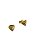 Brinco Triângulo com Diamantes 3D em ouro 18k - Imagem 3
