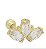Piercing Zircônia em ouro 18k - Imagem 1