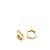 Argola com Diamantes em ouro amarelo 18K - Imagem 4