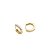 Argola com Diamantes em ouro amarelo 18K - Imagem 1
