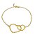 Pulseira Double Love em ouro amarelo 18k - Imagem 1