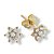 Brinco Flor P em ouro amarelo 18k com diamantes - Imagem 1