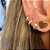 Brinco Love em ouro  18k -12mm - Imagem 3
