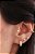 Argola com Diamantes em ouro amarelo 18K - Imagem 4