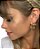 Argola P em ouro amarelo 18k - Imagem 2