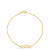 Pulseira  em ouro amarelo 18k Vida - Imagem 1