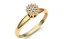 Anel Chuveiro com Diamantes em ouro amarelo 18k - Imagem 1