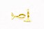 Argola Cauda de Sereia  em ouro amarelo 18k - Imagem 1
