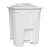 Cesto P/ Lixo 15L Plástico C/pedal Branco - Jaguar - Imagem 2