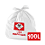 Saco Lixo Hospitalar 100L 70X80X0,003 C/100 - Polimpress - Imagem 1