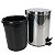 Lixeira Inox Redonda C/Pedal 8L Polido - Mood - Imagem 2