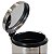 Lixeira Inox Redonda C/Pedal 8L Polido - Mood - Imagem 4