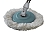 Conjunto Mop Rotatorio Compact (Balde 9L Cesto Plastico e 1 refis, Rotary Mop) Azul Petroleo - Nobre - Imagem 4