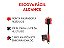 Escova fácil alcance tam único vermelho/ cinza - Powermaid - Imagem 2