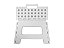 Banqueta multiuso dobrável tam único branco - Powermaid - Imagem 1