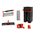 Mop Flat Mágico Lava e Seca com Balde 5 Litros - cinza/ Vermelho -Powermaid - Imagem 2