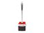 Escova sanitária com suporte Vermelho c/ cinza - Imagem 1