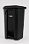 Lixeira Plástica C/Pedal 100L Preta SOLUTION SP936100PT - Imagem 1