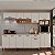 Cozinha Modulada Essência 01 Freijó/White Laka Brilho 100% MDF - Imagem 1