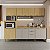 Cozinha Ibiza Louro Freijo/Cinza 100% MDF - Imagem 1