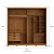 Roupeiro Malthus Nature 100% MDF - Imagem 2
