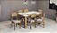 Mesa Quadrada TM21 JJ com 6 Cadeiras CA12 J22 Dalla Costa - Imagem 1