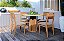 Mesa de Jantar Redonda TM71 WJ com 4 Cadeiras CA37 J20 Dalla Costa - Imagem 1