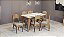 Mesa de Jantar Retrô TM78 WJ com 6 Cadeiras CA18 J22 Dalla Costa - Imagem 1