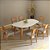 Mesa de Jantar Orgânica TM88 WJ com 6 Cadeiras CA40 J27 Dalla Costa - Imagem 1
