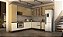 Cozinha Nova Dubai  Louro Freijo/Champagne 100% MDF - Imagem 1